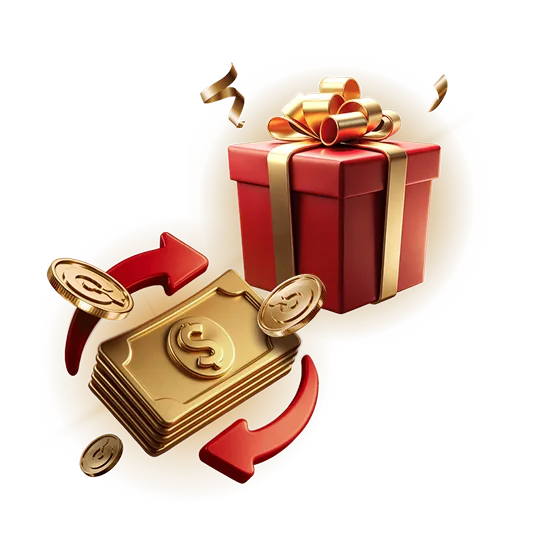 Pinco cashback and Gift Box bonus illustration